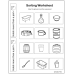 Ordering Capacity  | Coloring & Cutting Worksheets