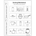 Ordering Capacity  | Coloring & Cutting Worksheets