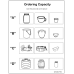 Ordering Capacity  | Coloring & Cutting Worksheets