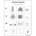Ordering Capacity  | Coloring & Cutting Worksheets