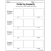 Ordering Capacity  | Coloring & Cutting Worksheets