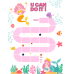 Mermaid Chart | You Can Do It Behavior Reward Chart Printable