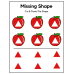 Missing Shape Worksheets | Cut & Paste the Shape Printable Activity