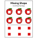 Missing Shape Worksheets | Cut & Paste the Shape Printable Activity