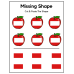 Missing Shape Worksheets | Cut & Paste the Shape Printable Activity