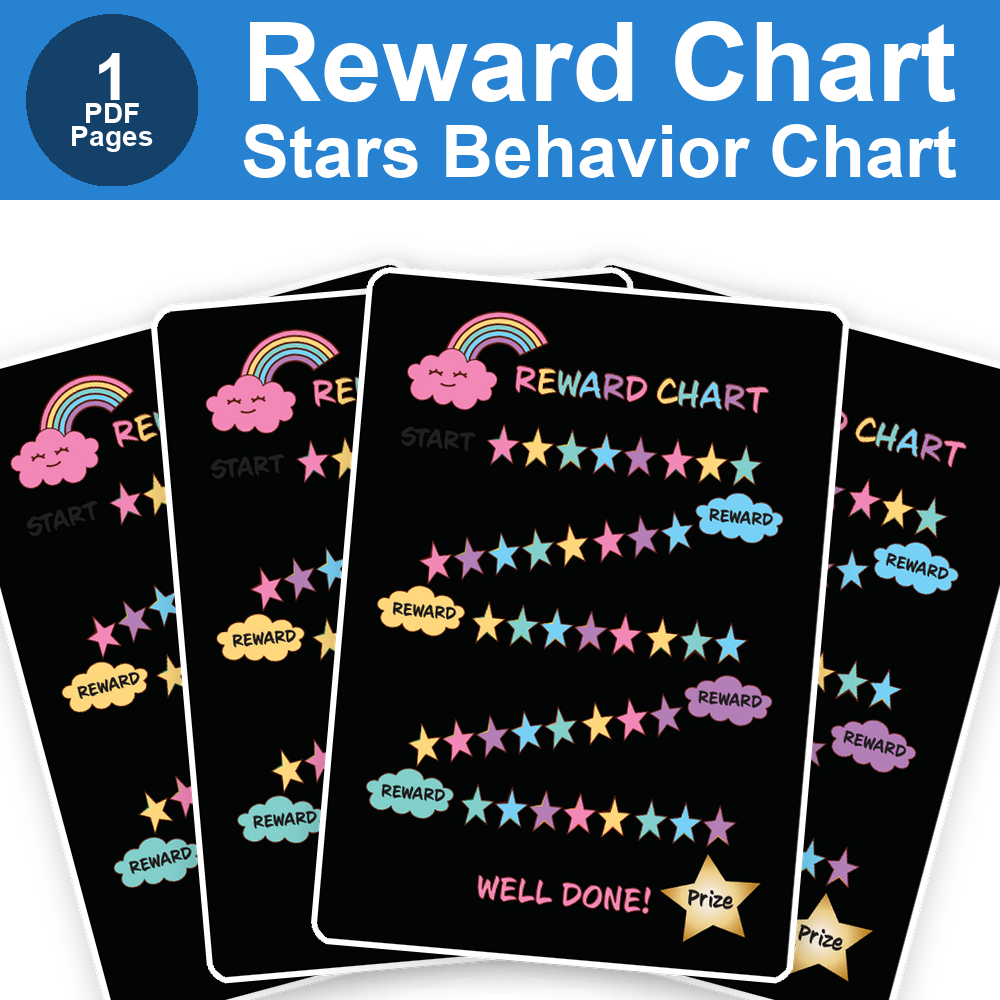 Reward Chart | Stars Printable Behavior Chart for Kids